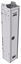 12-1372-3 Square back locker cabinet 14"Wide x 13.5"Deep x 72"High with 3 shelves and 2 hooks and hang rod