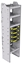 14-1372-4 Square back carry case cabinet 18-7/8"Wide x 13.5"Deep x 72"High with 4 Carrycases