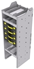 14-1858-4 Square back carry case cabinet 18-7/8"Wide x 18.5"Deep x 58"High with 4 Carrycases