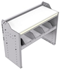 18-3530-3W Workbench 34.5"Wide x 15.5"Deep x 30"high with 1 high divider shelf and a 1.5" thick hardwood worktop