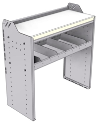 18-3536-1W Workbench 34.5"Wide x 15.5"Deep x 36"high with 1 standard divider shelf and a 1.5" thick hardwood worktop