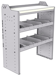 18-3542-2W Workbench 34.5"Wide x 15.5"Deep x 42"high with 2 standard divider shelves and a 1.5" thick hardwood worktop