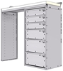 18-4536-RD Workbench 43"Wide x 15.5"Deep x 36"high with a 6 Drawer unit on Right hand side