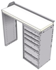 18-4536-RD Workbench 43"Wide x 15.5"Deep x 36"high with a 6 Drawer unit on Right hand side