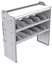 18-4542-4W Workbench 43"Wide x 15.5"Deep x 42"high with 2 high divider shelves and a 1.5" thick hardwood worktop