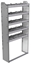 20-3172-5 Square back shelf unit 36"Wide x 11.5"Deep x 72"High with 5 shelves