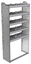 20-3372-5 Square back shelf unit 36"Wide x 13.5"Deep x 72"High with 5 shelves