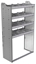 20-3563-4 Square back shelf unit 36"Wide x 15.5"Deep x 63"High with 4 shelves