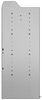 20-3848-4 Square back shelf unit 36"Wide x 18.5"Deep x 48"High with 4 shelves