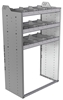 20-3858-3 Square back shelf unit 36"Wide x 18.5"Deep x 58"High with 3 shelves