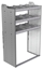 20-3858-3 Square back shelf unit 36"Wide x 18.5"Deep x 58"High with 3 shelves