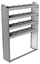 20-4163-4 Square back shelf unit 48"Wide x 11.5"Deep x 63"High with 4 shelves