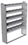 20-4163-5 Square back shelf unit 48"Wide x 11.5"Deep x 63"High with 5 shelves