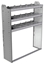 20-4358-3 Square back shelf unit 48"Wide x 13.5"Deep x 58"High with 3 shelves