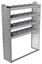 20-4363-4 Square back shelf unit 48"Wide x 13.5"Deep x 63"High with 4 shelves