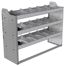 20-4536-3 Square back shelf unit 48"Wide x 15.5"Deep x 36"High with 3 shelves