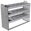 20-4536-3 Square back shelf unit 48"Wide x 15.5"Deep x 36"High with 3 shelves