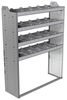 20-4563-4 Square back shelf unit 48"Wide x 15.5"Deep x 63"High with 4 shelves