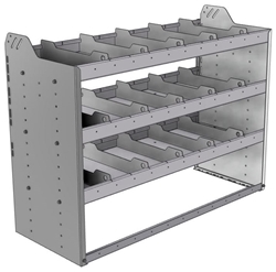 20-4836-3 Square back shelf unit 48"Wide x 18.5"Deep x 36"High with 3 shelves