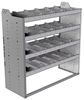 20-4848-4 Square back shelf unit 48"Wide x 18.5"Deep x 48"High with 4 shelves