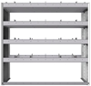 20-4848-4 Square back shelf unit 48"Wide x 18.5"Deep x 48"High with 4 shelves
