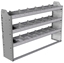 20-5136-3 Square back shelf unit 56"Wide x 11.5"Deep x 36"High with 3 shelves