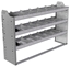 20-5336-3 Square back shelf unit 56"Wide x 13.5"Deep x 36"High with 3 shelves