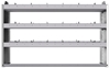 20-5336-3 Square back shelf unit 56"Wide x 13.5"Deep x 36"High with 3 shelves