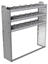 20-5358-3 Square back shelf unit 56"Wide x 13.5"Deep x 58"High with 3 shelves