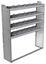 20-5363-4 Square back shelf unit 56"Wide x 13.5"Deep x 63"High with 4 shelves