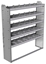 20-5363-5 Square back shelf unit 56"Wide x 13.5"Deep x 63"High with 5 shelves