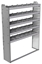 20-5372-5 Square back shelf unit 56"Wide x 13.5"Deep x 72"High with 5 shelves