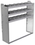 20-5558-3 Square back shelf unit 56"Wide x 15.5"Deep x 58"High with 3 shelves
