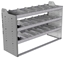 20-5836-3 Square back shelf unit 56"Wide x 18.5"Deep x 36"High with 3 shelves