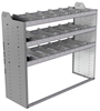 20-5848-3 Square back shelf unit 56"Wide x 18.5"Deep x 48"High with 3 shelves