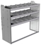 20-5848-3 Square back shelf unit 56"Wide x 18.5"Deep x 48"High with 3 shelves