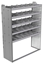 20-5872-5 Square back shelf unit 56"Wide x 18.5"Deep x 72"High with 5 shelves