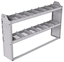20-6136-2 Square back shelf unit 60"Wide x 11.5"Deep x 36"High with 2 shelves