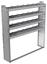 20-6163-4 Square back shelf unit 60"Wide x 11.5"Deep x 63"High with 4 shelves