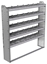 20-6163-5 Square back shelf unit 60"Wide x 11.5"Deep x 63"High with 5 shelves