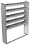 20-6172-5 Square back shelf unit 60"Wide x 11.5"Deep x 72"High with 5 shelves
