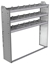 20-6358-3 Square back shelf unit 60"Wide x 13.5"Deep x 58"High with 3 shelves