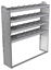 20-6363-4 Square back shelf unit 60"Wide x 13.5"Deep x 63"High with 4 shelves