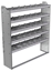 20-6363-5 Square back shelf unit 60"Wide x 13.5"Deep x 63"High with 5 shelves