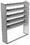 20-6372-5 Square back shelf unit 60"Wide x 13.5"Deep x 72"High with 5 shelves