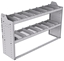 20-6536-2 Square back shelf unit 60"Wide x 15.5"Deep x 36"High with 2 shelves