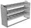 20-6536-3 Square back shelf unit 60"Wide x 15.5"Deep x 36"High with 3 shelves