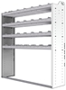 20-6563-4 Square back shelf unit 60"Wide x 15.5"Deep x 63"High with 4 shelves