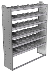 20-6572-6 Square back shelf unit 60"Wide x 15.5"Deep x 72"High with 6 shelves