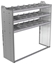 20-6858-3 Square back shelf unit 60"Wide x 18.5"Deep x 58"High with 3 shelves
